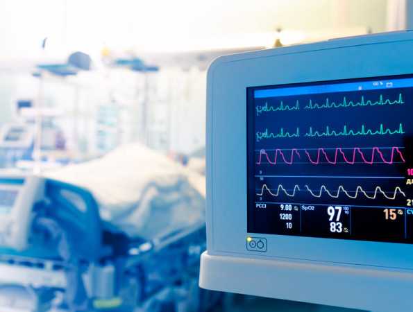 Pantalla de monitoratge en una UCI