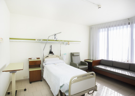 Habitació de l'hospital de dia mèdic de l'Hospital de Barcelona