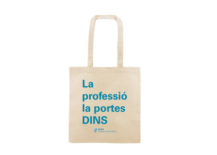 Bossa amb el lema "La professió la portes dins"