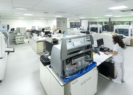 Instal·lacions del laboratori clínic de l'Hospital de Barcelona