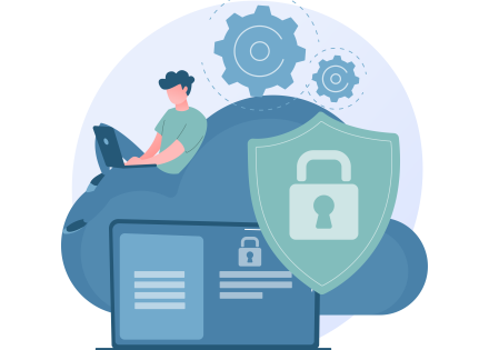 Il·lustració sobre la seguretat informàtica