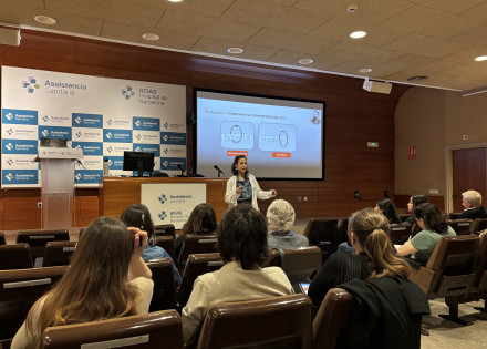 La Dra. Sandra Mechó impartint una formació del Curs de la SECP