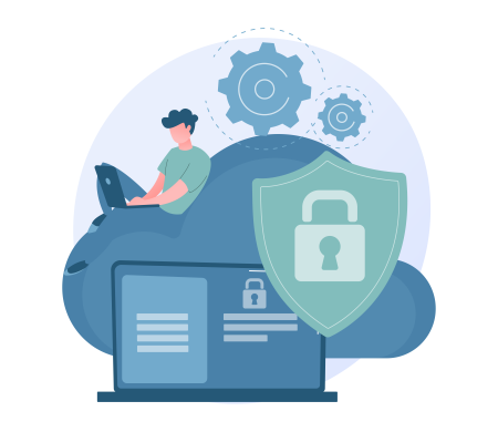 Il·lustració sobre la seguretat informàtica