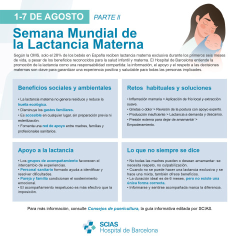 Infografía de la Semana Mundial de la Lactancia Materna 2025