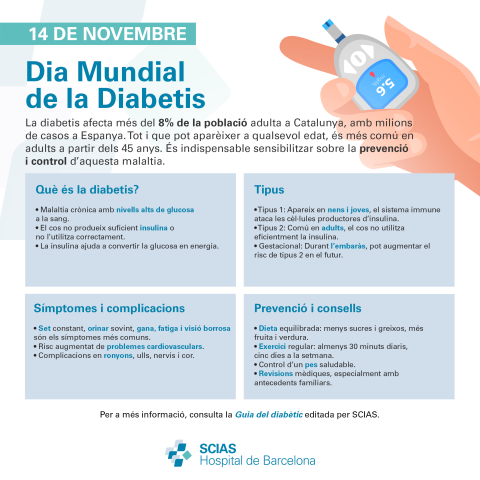Infografia sobre el Dia Mundial de la Diabetis