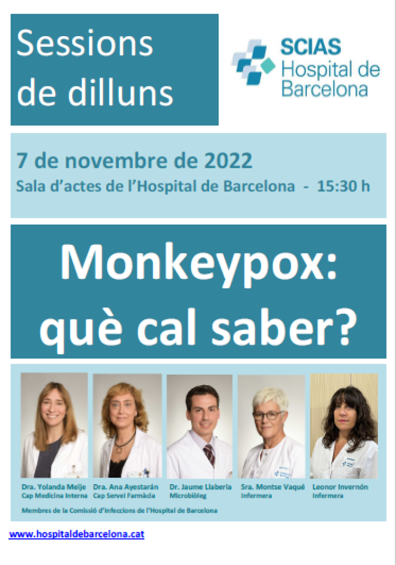 Anunci sessió 7 novembre 2022. Monkeypox