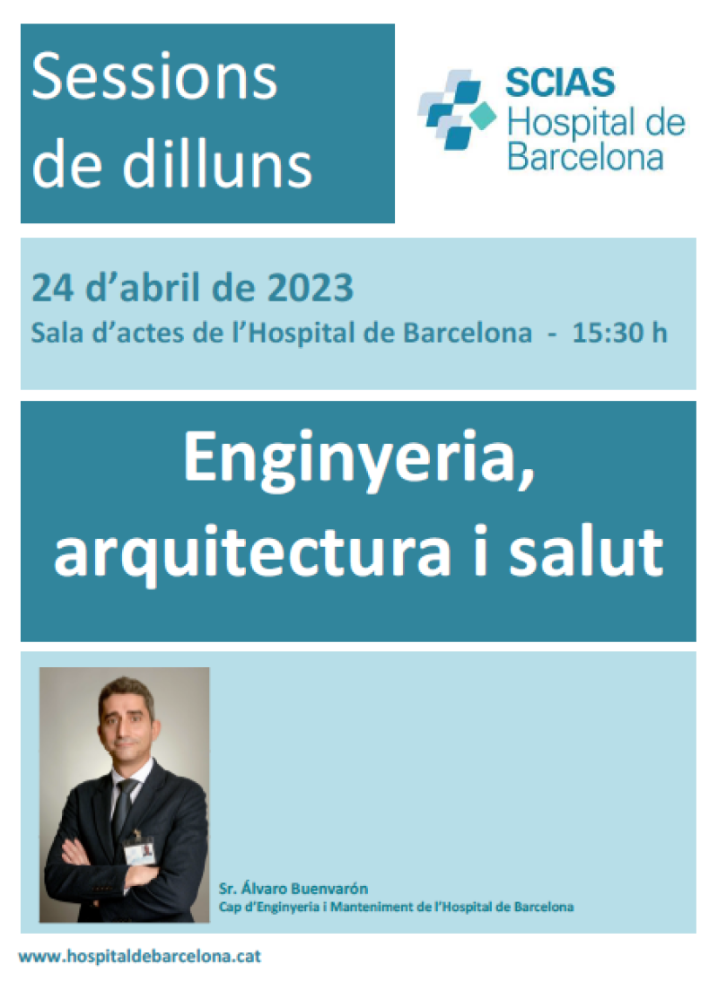 anunci sessió de dilluns 24 abril 2023 - arquitectura i salut