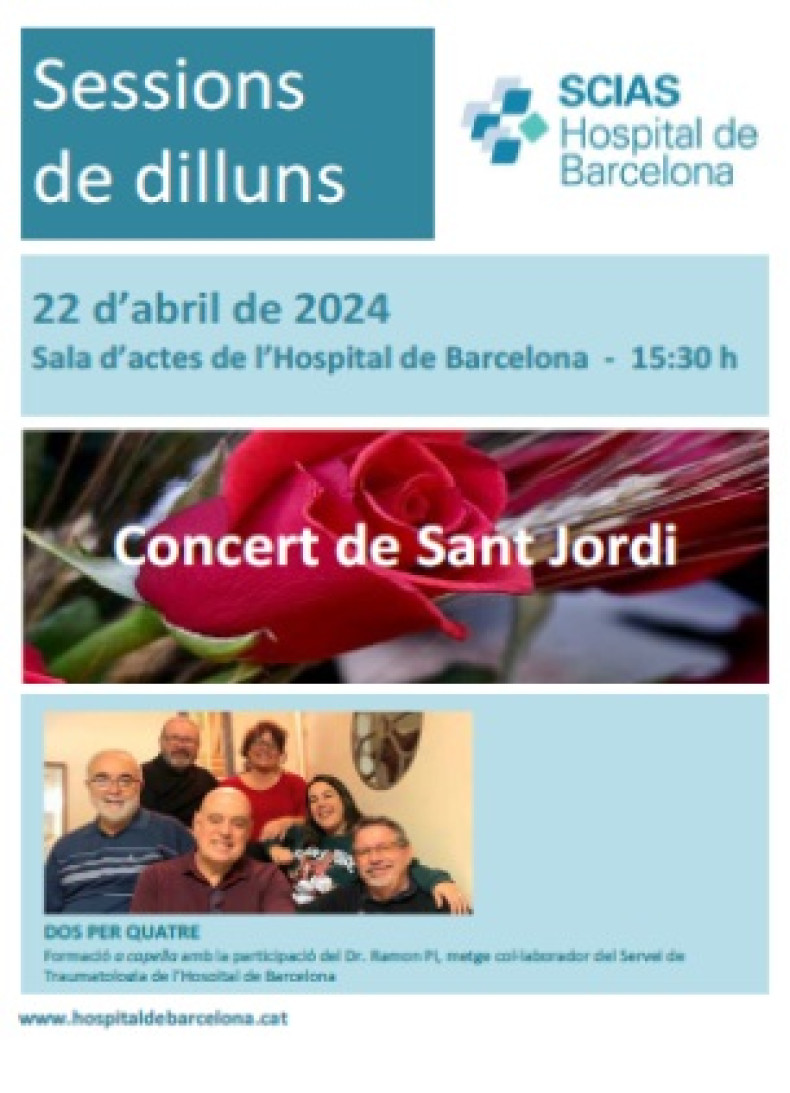 anunci sessió dilluns 22 abril 2024 - concert sant jordi