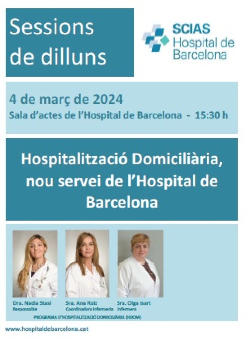 anunci sessió dilluns 4 març 2024 - hospitalització domiciliària