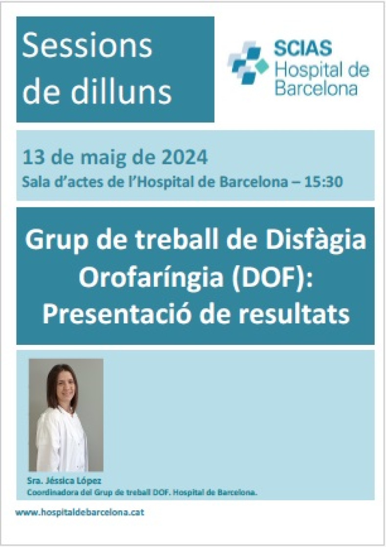 anunci sessió dilluns 13 maig 2024 disfàgia orofaríngia