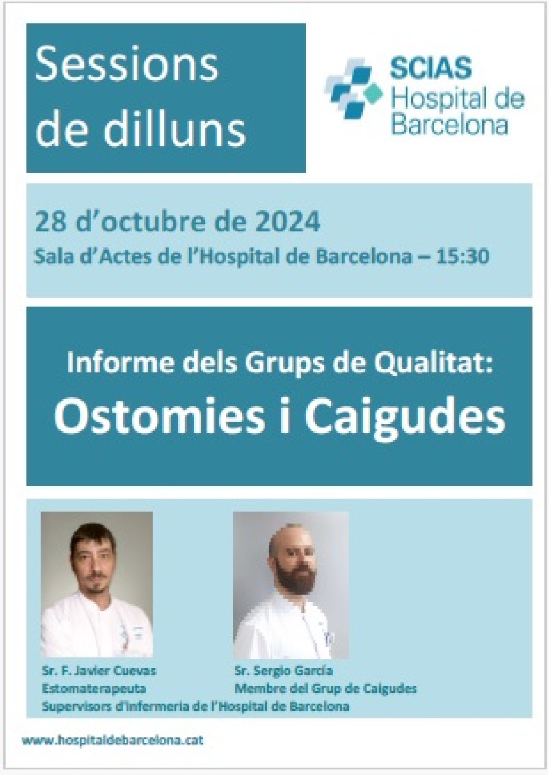 sessió dilluns 28 octubre 2024 ostomies i caigudes