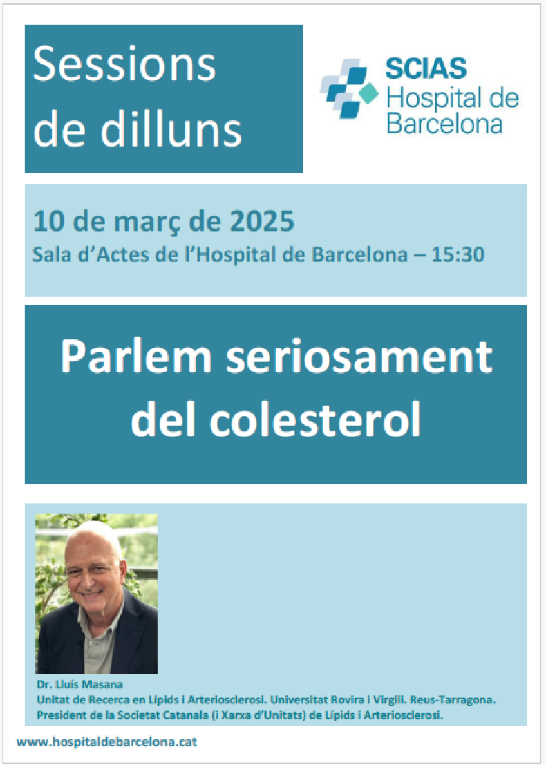 Sessió de dilluns. 10-3-25. Colesterol