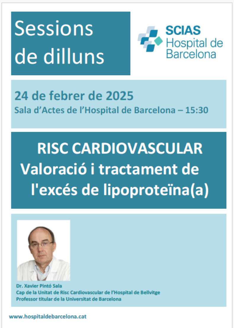 Sessió de dilluns 24-2-25. Risc cardiovascular.