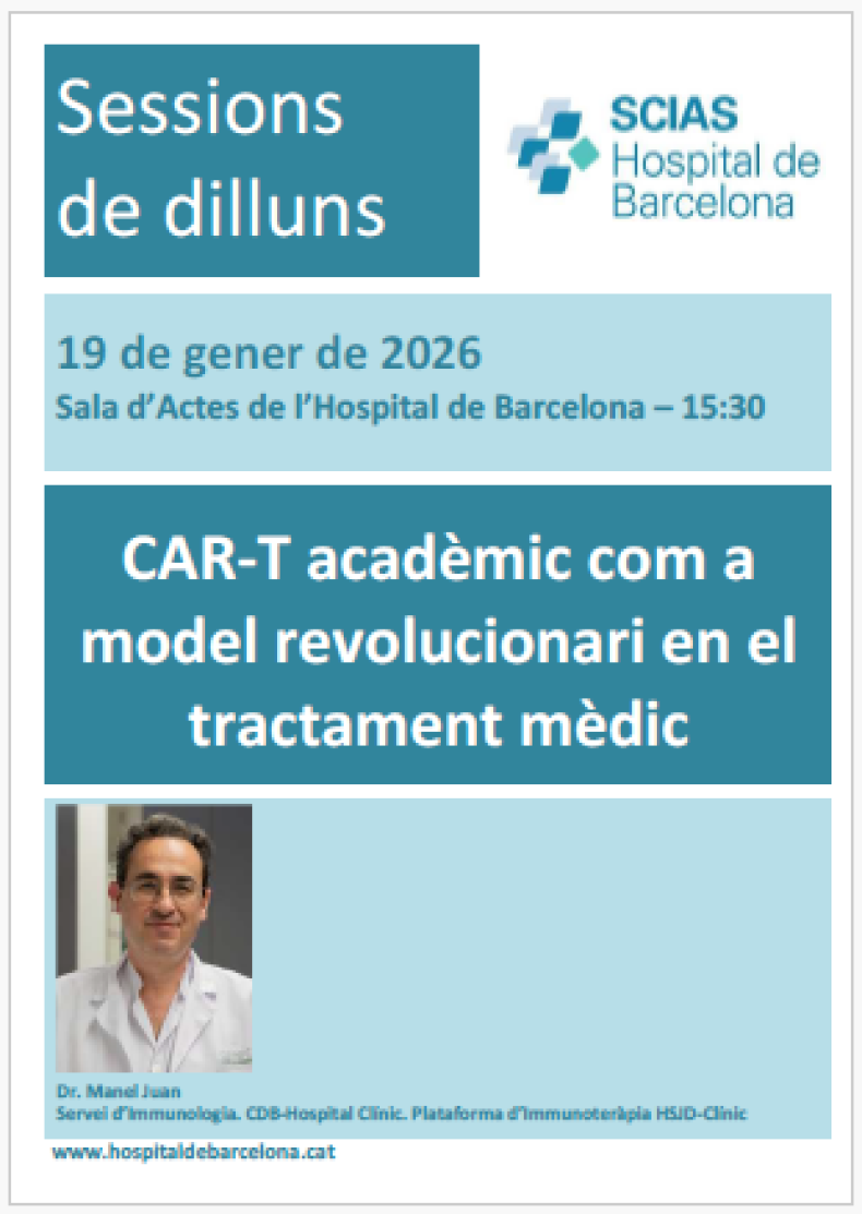sessió dilluns 19 gener 2026 tractament CAR-T