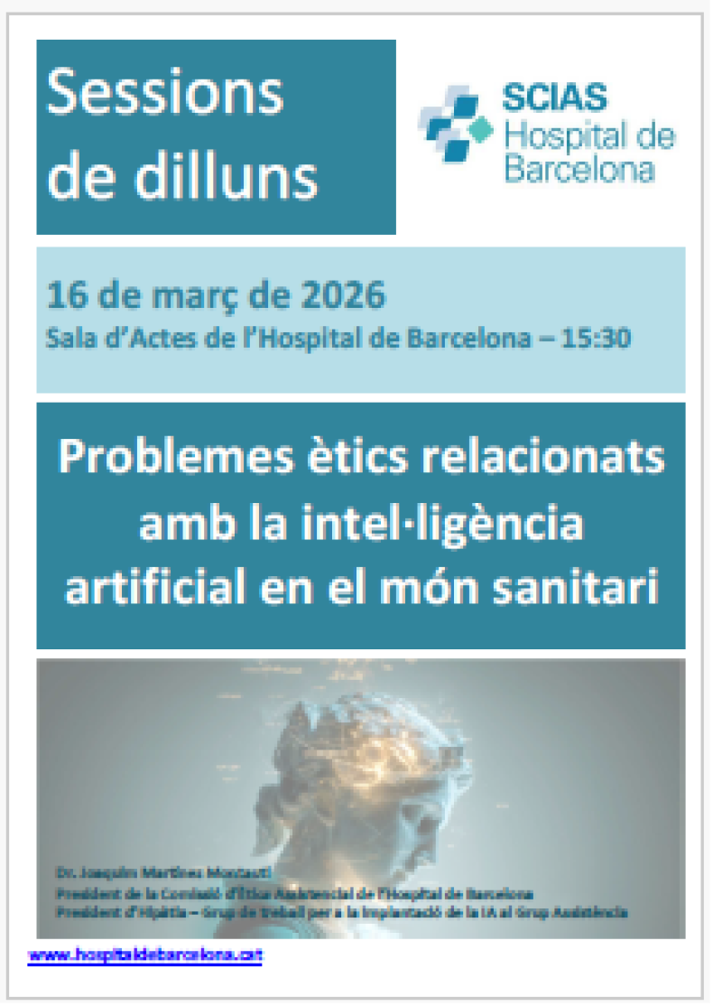 sessió dilluns 16 març 2026 Ètica i IA