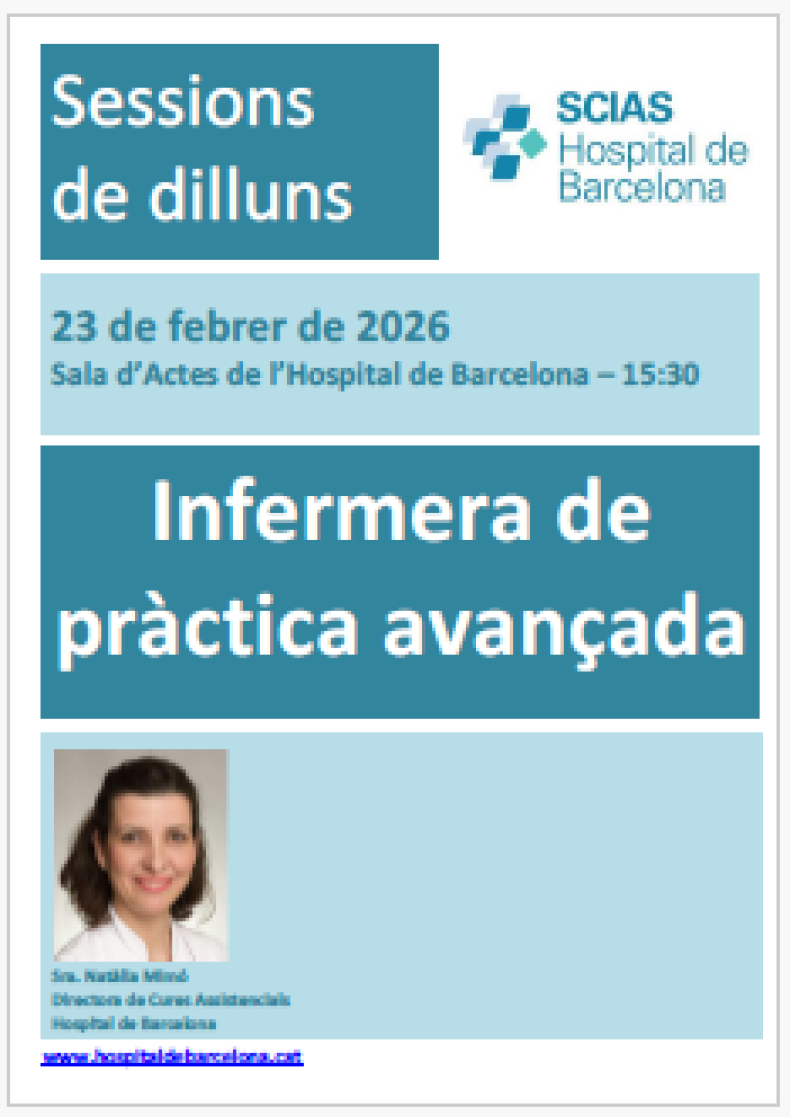 sessió de dilluns 23 febrer 2026 N. Mimó. Infermera de pràctica avançada