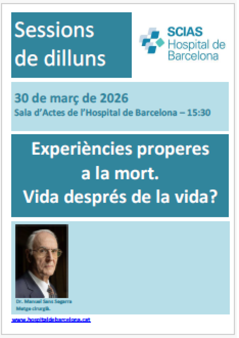 sessió dilluns 30 març 2026 vida després de la vida Dr. Sans