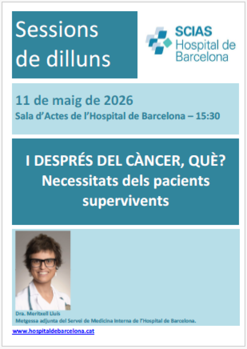 sessió dilluns taula rodona oncologia supervivent 11-4-26