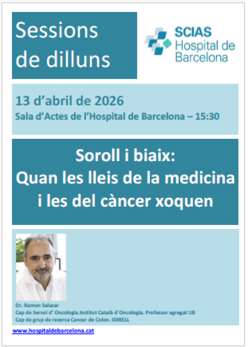 Sessió dilluns 13-4-26. Càncer